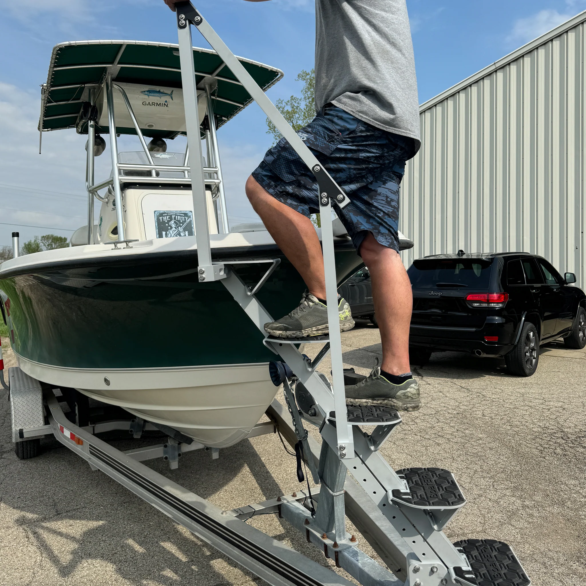 Carolina Skiff® Aluminum Boat Trailer Steps - Image 4