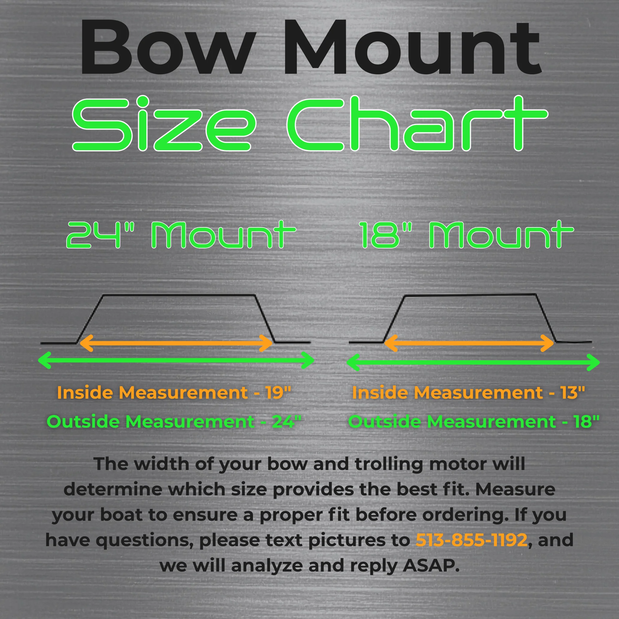 8" Tall Boy Single Bow Graph Mount - Image 2